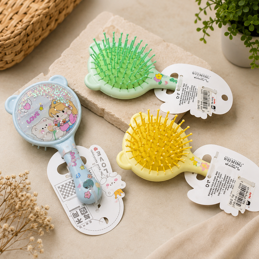 Kawaii Kids Hair Brush Set - All 3 Styles