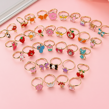 Kids Charm Rings - Close Up Detail