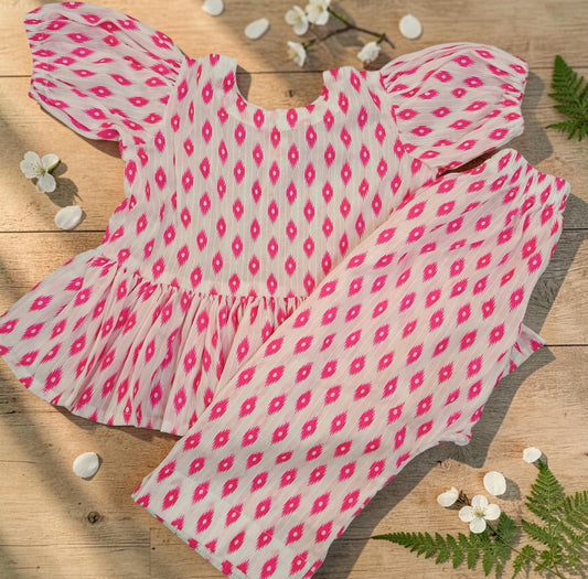 Short Frock with Trouser (Lawn)